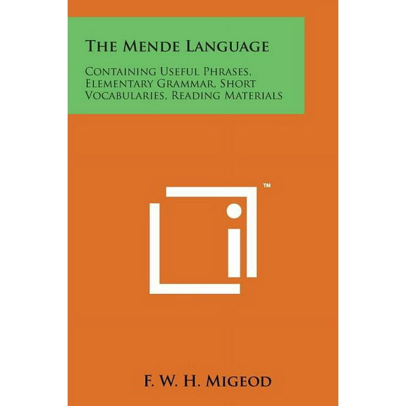 The Mende Language (Paperback)