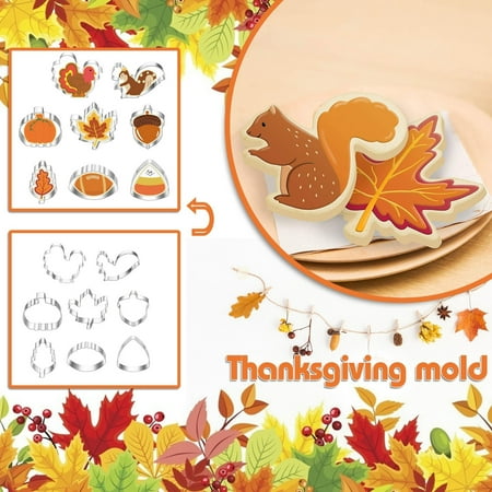 

Kitchen Gadgets Set Cookie Stainless Baking Cake Tool Steel Thanksgiving Silicone Molds Thanksgiving Fall Diy Cake Mould Kitchen Accessories Kitchen Organization