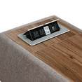 thumbnail image 3 of Contemporary Home Living Set of 7 Rhino Gray Madison Fabric Modular Sectional Sofa with Ottoman and, 3 of 6