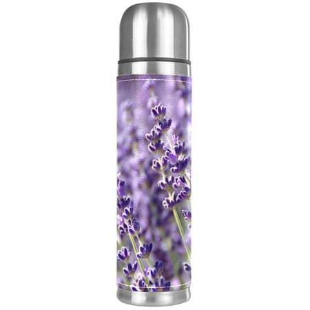 

Lavender Flower Purple (2) Pattern Premium Insulated Water Bottle - Water Mug with Food-Grade PP Vacuum Insulated Leak-proof BPA-Free