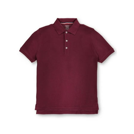 French Toast Boys School Uniform Short Sleeve Pique Polo Shirt, Sizes 4-20 & Husky