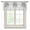 Gray, variant on Gray Palm Tree Semi Sheer Valance Curtains Country Linen Texture Tropical Plant Vintage Voile Valances Curtain Rod Pocket Small Window Treatment for Kitchen Bathroom Cafe 42"x12"