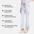 thumbnail image 4 of VIAOLI Women's Medical Scrubs Set - Quick Dry V-Neck Top with Pants, Multiple Pockets, Adjustable Drawstring, 10 colors, 4 of 6