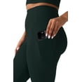 thumbnail image 3 of YITTY Active Women's UltraLuxe High-Waist Pocket Legging, Athleisure, 4-Way-Stretch, Everpine, M, Regular | 27" Inseam, 3 of 8