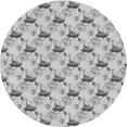 thumbnail image 1 of Ahgly Company Machine Washable Indoor Round Transitional Gray Area Rugs, 3' Round, 1 of 7