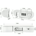 thumbnail image 2 of ZHZFKQ White Password lock drawer lock cabinet door double refrigerator lock cabinet lock, 2 of 4
