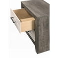 thumbnail image 4 of Two-Tone Farmhouse Nightstand with 2 Drawers & Metal Handles Gray/Beige, 4 of 5