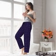 thumbnail image 4 of Uemuo Mathematical Symbols Pattern Women's Wide Leg Palazzo Lounge Pants with Pockets Light Weight Loose Comfy Casual Pajama Pants-Medium, 4 of 9