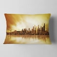 thumbnail image 2 of Designart Seattle Panorama - Landscape Photography Throw Pillow - 12x20, 2 of 5