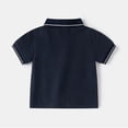 thumbnail image 5 of Staki Printed Boys' Polo Shirt Kids Boys Cute Polo Shirts Short Sleeve Lightweight Golf Tops 1-10Y(Navy,3-4 Years), 5 of 6
