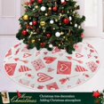 thumbnail image 6 of GZHJMY Valentine's Day Tree Skirt Home Decoration Large Round Hearts Christmas Tree Skirt for Holiday Party Home Christmas Day Ornaments, 35.4", 6 of 6