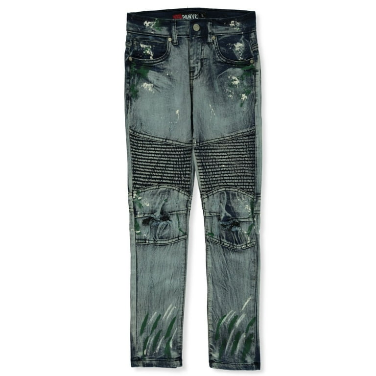 Paint splatter biker best sale jeans
