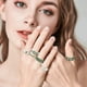 thumbnail image 5 of Anillo de Ciervo Femenino Europeo Anillo de Astilla Anillo de Forma Geométrica Ajustable Anillo de Plata Líneas de Bobinado Anillo Minimalista, 5 of 8