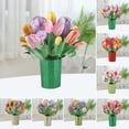 thumbnail image 3 of Paper Carved Bouquet Greeting Card, Paper Pop Up Cards For Mother's Day Holiday Blessing Greeting Card(TULIPS), 3 of 6