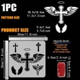 thumbnail image 2 of Angel Wings Drawing Stencil with A Paint Brush 11.8x11.8 inch 3 Styles Angel Wings and 3 Styles Painting Template Stencil for Painting on Wood Wall Fabric Furniture Mixed Color, 2 of 9