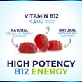 thumbnail image 4 of B12 Energy Gummies - 4500 mcg Vitamin B12 Per Serving - Extra Strength Chewable B12 Supplement for Energy, Metabolism & Immune Support - For Women, Men & Kids - Natural & Berry Flavored - 60 Gummies, 4 of 10