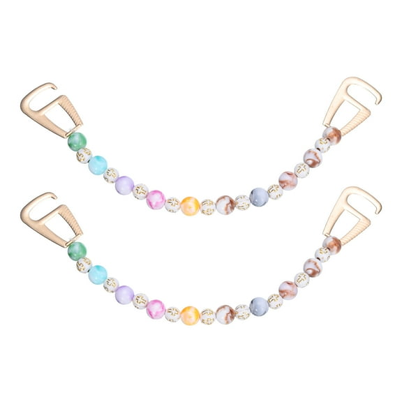 Uxcell 2 pack Shoe Charm Chain Bead Shape for Shoes Decorations, Multicolored