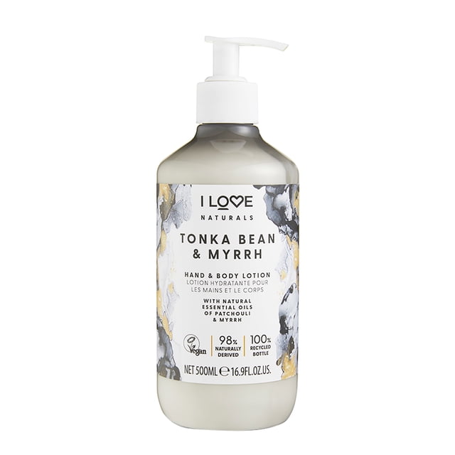 I Love Cosmetics Loción Corporal Natural, Haba Tonka y Mirra, 500 ml