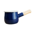 thumbnail image 1 of GROWTH TANK Enamel Milk Pot Cooking Pot Sauce Pan for Kitchen Gas Stove Induction Cooker Blue, 1 of 9
