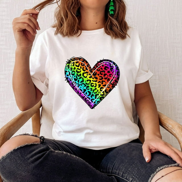 Fankiway T-Shirt Décontracté à Manches Courtes et Col Rond Imprimé Mode Carnaval pour Femmes