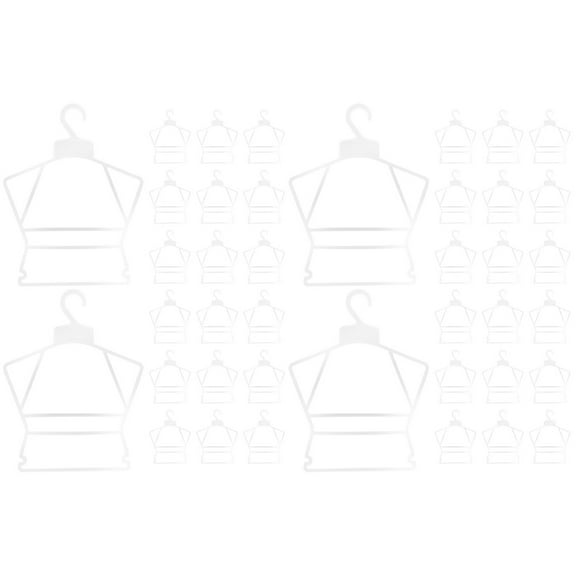 40 pcs Hangers Plastic Baby Suit Hangers Children Swimsuit Hanger Clothing Display Supports