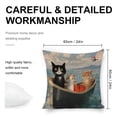 thumbnail image 2 of cats boat illustrationlinen throw pillowcase decoration pillowcase gifting preferred 24x24 inch cushion cover 4 sets sofa pillowcase sofa bedroom living room car, 2 of 8