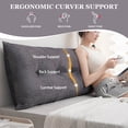 thumbnail image 7 of Lovote Large Headboard Pillow Daybed Cushion Support Backrest Bolster Reading Pillow, 7 of 7