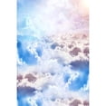 thumbnail image 1 of BSDHOME Polyester Colorful Clouds Heaven Kid Studio Background Photo Back Drops Beautiful Angle Newborn Baby Photography Backdrops 5x7ft, 1 of 2
