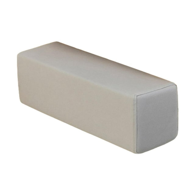 DOLITY Side Arm Rest Pillow Rectangular High Density Foam Armrest for Couch Bed Car Light Gray