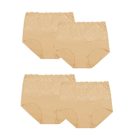 YouLoveIt Women s Briefs Underwear High Waist Ladies Panty Tummy Control Briefs Womens Underwear Full Briefs Soft Stretch Breathable Ladies Panties for Women  M-3XL