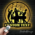 thumbnail image 2 of Handmadetneonsign Personalized Jazz Music Band Metal Wall Art LED Light - Custom Music Studio Sign, 2 of 5