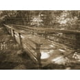thumbnail image 2 of Unknown 24x19 Gold Ornate Wood Framed with Double Matting Museum Art Print Titled - Eddys Bridge Memory, 2 of 4