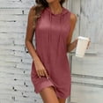 thumbnail image 2 of GigrtiJin Hoodie Dress for Women Drawstring Sports Casual Solid Color Sleeveless Slim Fashion Casual Hooded Dresses, 2 of 9