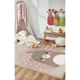 thumbnail image 2 of Mother Ruggers Beary Roo Machine Washable Colorful Kid's Rug, 2 of 3