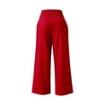 thumbnail image 3 of Women’s Pants Straight Leg Baggy Red Pant Womens Pants Casual Comfy Pants Holiday Pants for Women, 3 of 4