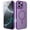 Darkpurple, variant on ELEHOLD Slim Magnetic Mag-Safe Case for iPhone 15 Pro Max, Shockproof Matte Protective Drop Protection Anti-Fingerprint Grip Camera Lens Bumper Case Cover with Screen Protector,Black