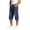 Blue, variant on Capri Denim Trousers for Men Wide Leg Jean Capris Button Fly Denim Pants Fashion Hip Hop Baggy Capri Jeans with Pockets Dark Blue M