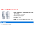 thumbnail image 2 of Dome Light Bulb - Compatible with 1993 - 2001 Subaru Impreza 1994 1995 1996 1997 1998 1999 2000, 2 of 2
