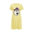 thumbnail image 2 of Taylonsss Chemise de Nuit Courte Grande Taille pour Femmes Halloween Imprimé Poitrine Col Rond Manches Courtes Saison Effrayant, 2 of 4