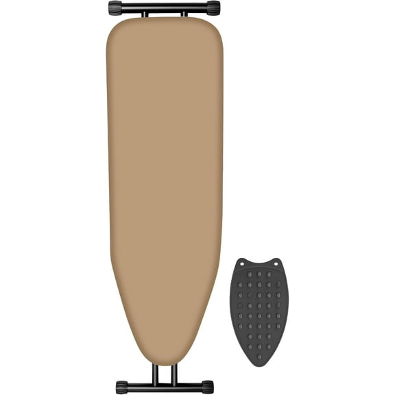 Ironing Board with Heat Resistant Cover, 43x13 Compact and Space Saver Iron Board,Height Adjustable,Easy to Fold,Stable Structure