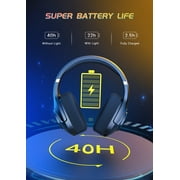 Froura Wireless Gaming Headsets for PS5 PC Switch PC with Bluetooth 5.2, 2.4 GHz USB Gaming Headphones with Detachable Microphone, 40H Battery Life, 3.5mm Wired for Xbox Series,Black