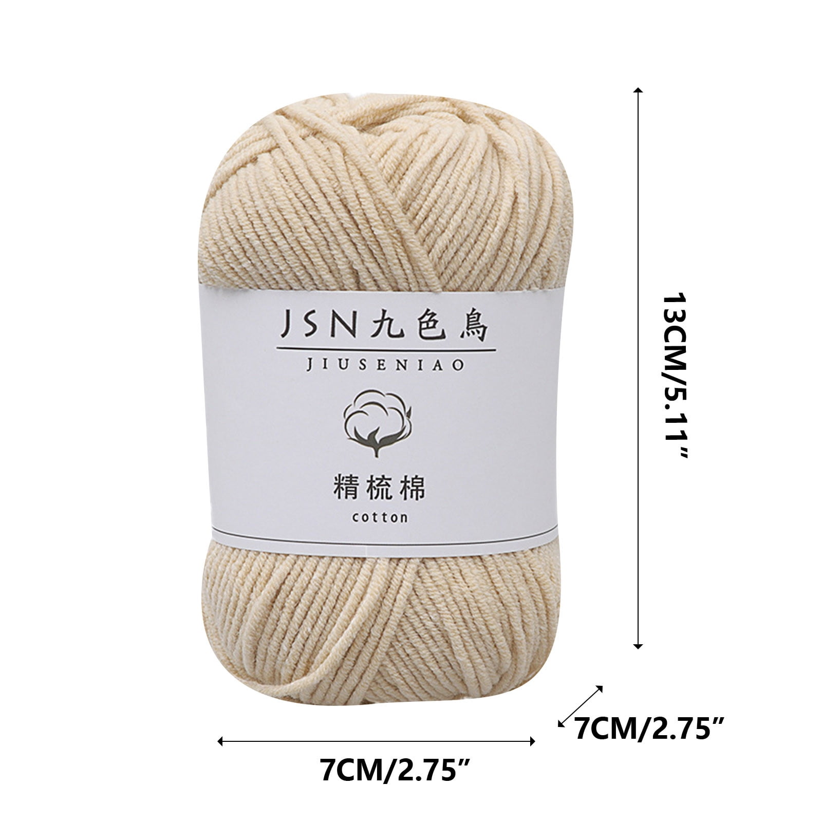 Fuebueo Crochet & Knitting Yarn for Beginners,100% Pure Cotton Crochet Yarn for Diy Crafts, Blankets & Small Projects, Ideal Gift for Crocheter Knitting Crafter