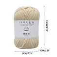 thumbnail image 3 of Clearance Under $1 Boovnll Cotton Yarn 4 Strands Soft Crochet Yarn 1.7 oz/50g Machine Wash for Knitting Crocheting Crafts Home Decorations DIY Kids Toys Knit Clothes Yarn, 3 of 4