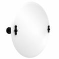 thumbnail image 4 of Frameless Round Tilt Mirror with Beveled Edge - Satin Brass, 4 of 4