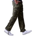 thumbnail image 6 of Matchstick Men's Retro Relaxed Plus Size Cargo Pants with Multi Pockets, 6 of 8