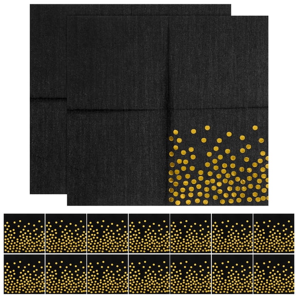 1 bolsa de servilletas desechables de lunares, servilletas de papel para cócteles, servilletas para bebidas, servilletas para fiestas de cumpleaños, bodas, baby showers, celebraciones de cumpleaños