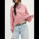 thumbnail image 4 of Sudaderas para Mujer, Suéteres de Cuello Redondo de Gran Tamaño, Blusas de Larga, Ropa de Otoño Invierno 2025 Rosa M, 4 of 10