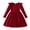 Red, variant on Utlike Girls Dresses Long Sleeve Ribbed Pattern Knitting Princess Dress Relaxing Fit Sundress For Girl Size 6 Years-7 Years