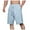 Blue, variant on PMUYBHF Mens Chinos Pants Men Spring and Summer Casual All Solid Color Fashion Trousers Loose Beach Pants Satin Pants Mens Insulated Pants