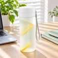 thumbnail image 4 of MOPOOR Small High-Temperature Wide Mouth Drink Bottle,Portable Water Bottle with Lanyard Plastic Reusable Drinking Cup Leakproof Travel Water Bottle for Gym Office Home Travel Outdoor Sports, 4 of 7